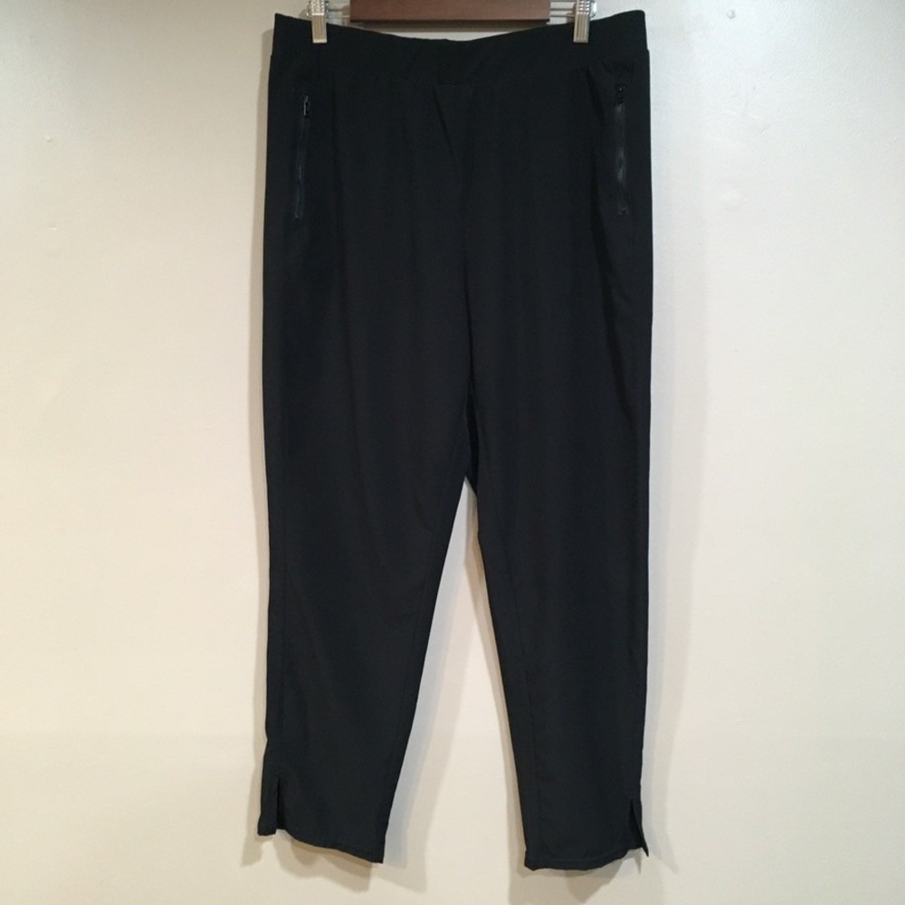 90 Degree Reflex Joggers Womens‎ XL Black Athletic Pants Zip Pocket Workout Gym